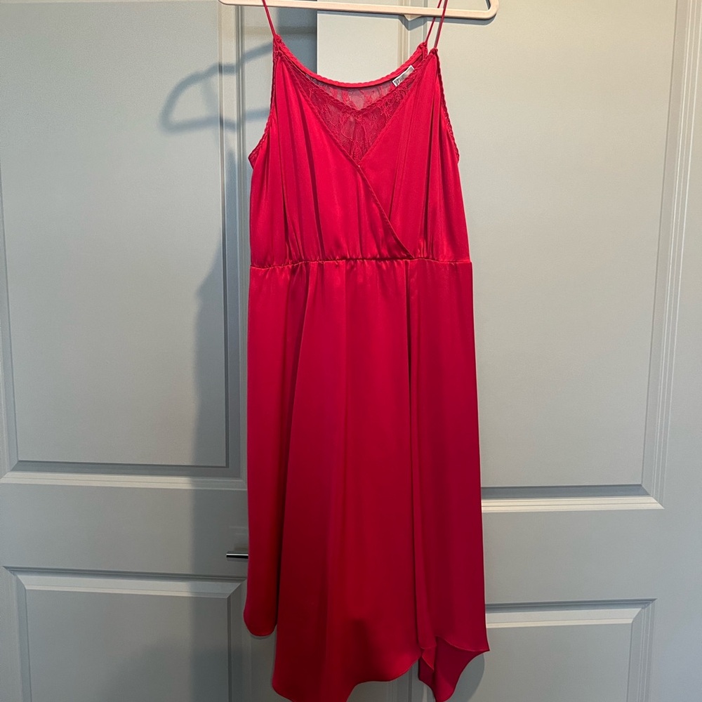 Chelsea28 Vibrant Red Lace Dress
